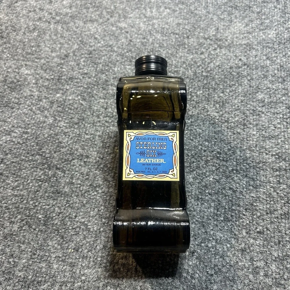 Avon Sterling Six Leather Aftershave Fluid Regular Size 7 fl oz Full Bottle